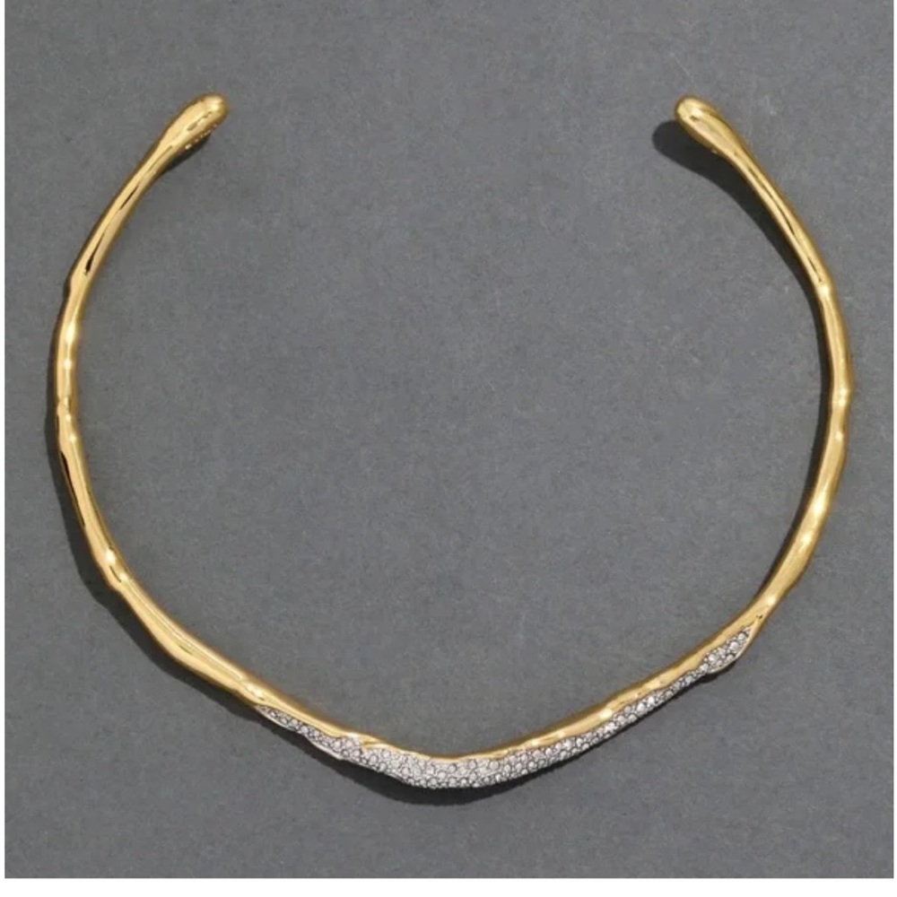🎁ALEXIS BITTAR Solanales Gold Crystal Collar Necklace - Last 1 - Picture 9 of 9